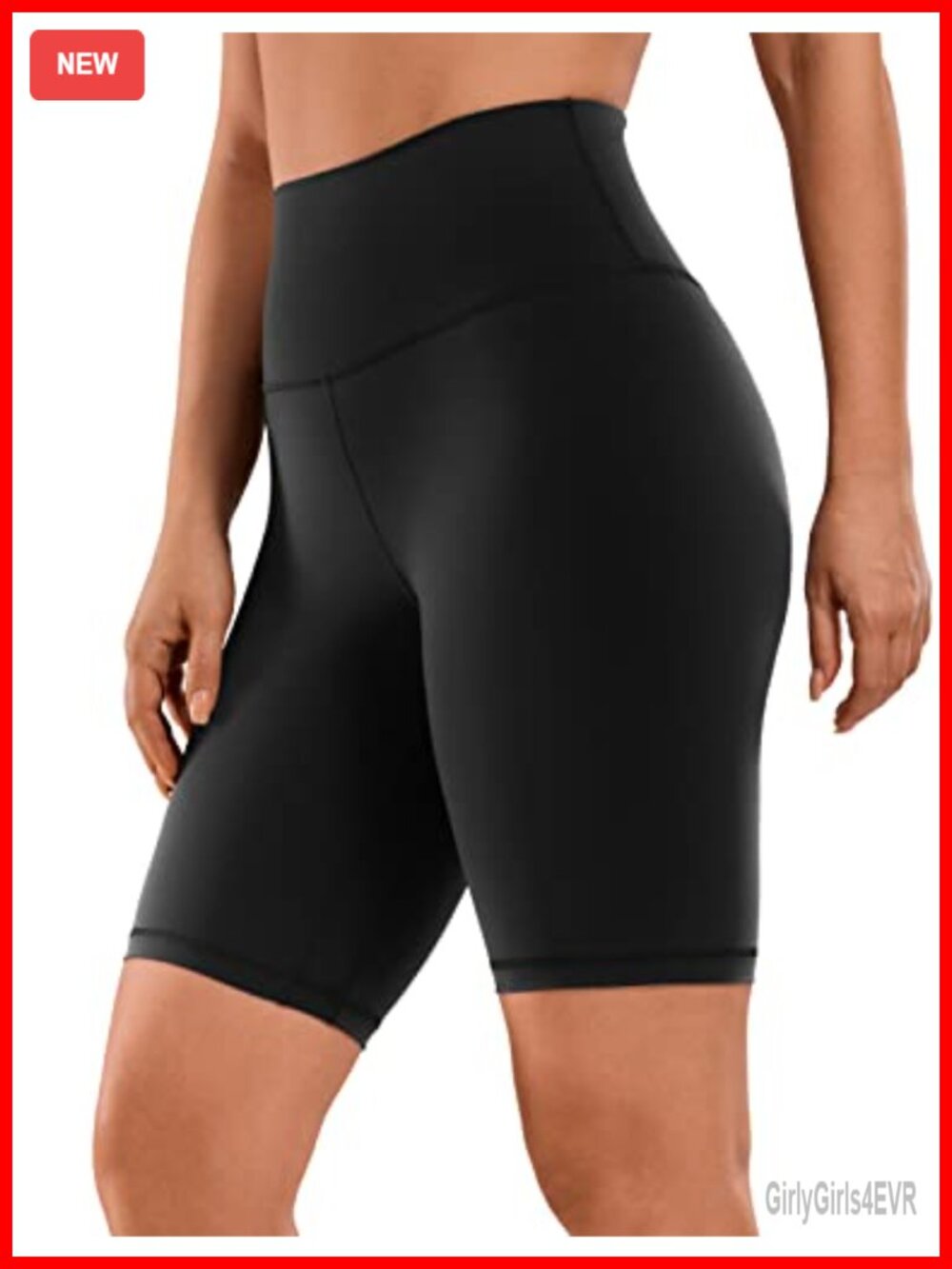 High Rise Biker Shorts 8" Seamless Waistband Hidden Pocket Yoga Pilates